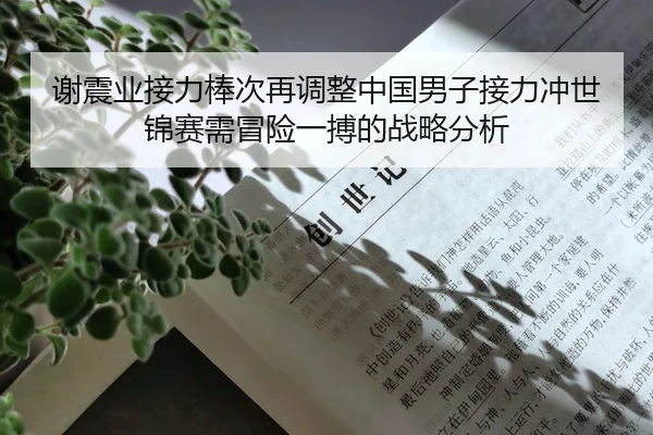 谢震业接力棒次再调整中国男子接力冲世锦赛需冒险一搏的战略分析